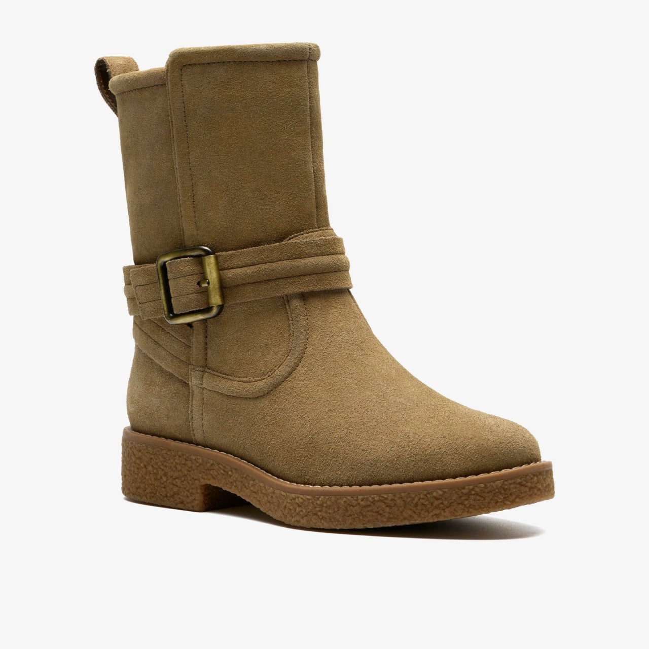 Nella Mid Dark Sand Suede | Clarks discount - Women