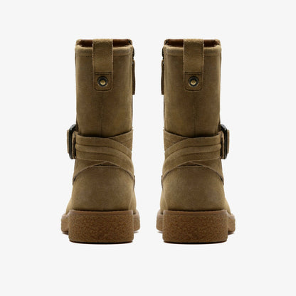Nella Mid Dark Sand Suede | Clarks discount - Women