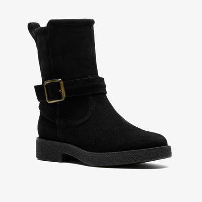 Nella Mid Black Suede | Clarks online - Women