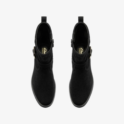 Nella Mid Black Suede | Clarks online - Women
