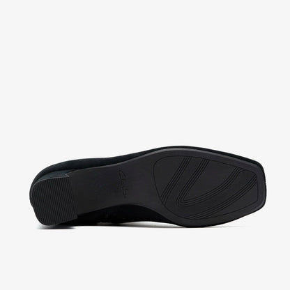 Fernie Zip Black Suede | Clarks outlet - Women