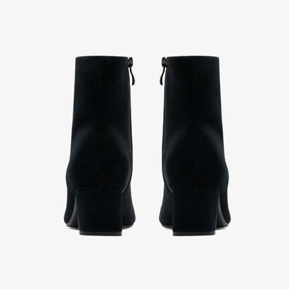 Fernie Zip Black Suede | Clarks outlet - Women