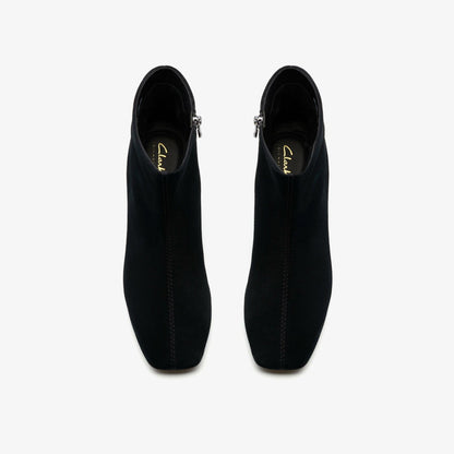 Fernie Zip Black Suede | Clarks outlet - Women