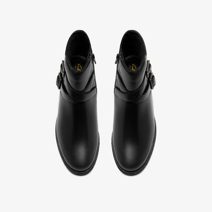 Havisham Bay Black Leather | Clarks online - Women