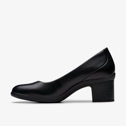 Shaya Poppy Black Leather | Clarks online - Women