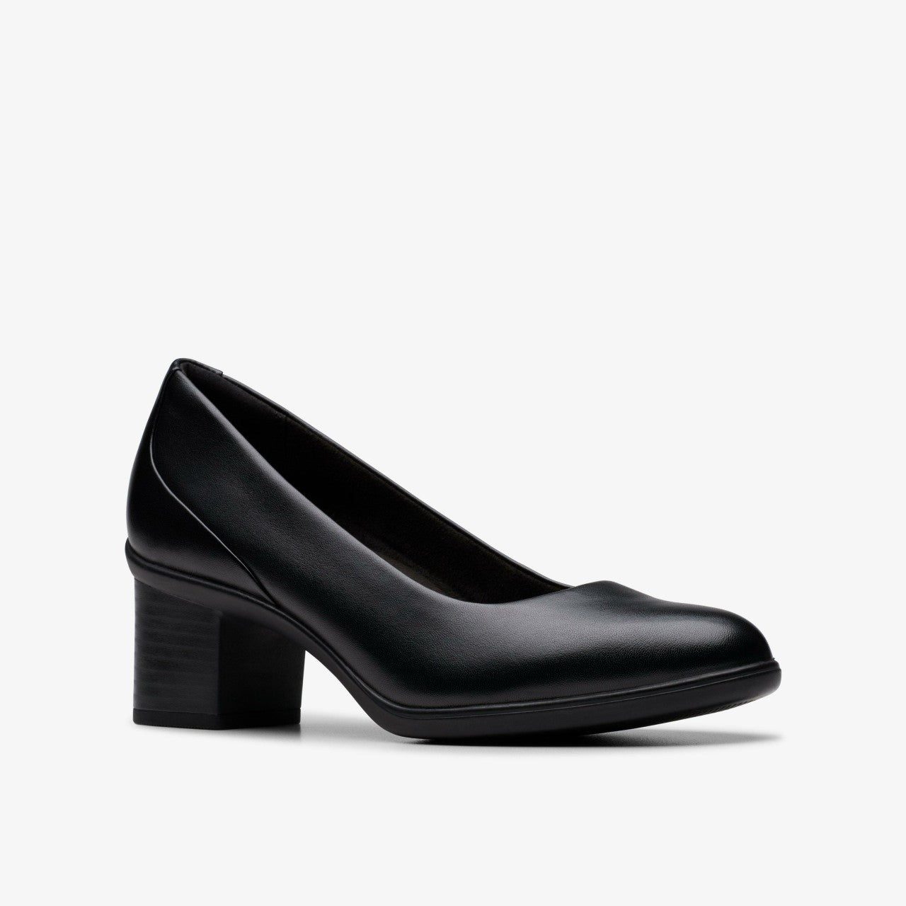 Shaya Poppy Black Leather | Clarks online - Women