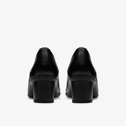 Shaya Poppy Black Leather | Clarks online - Women