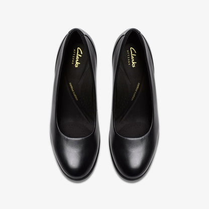 Shaya Poppy Black Leather | Clarks online - Women