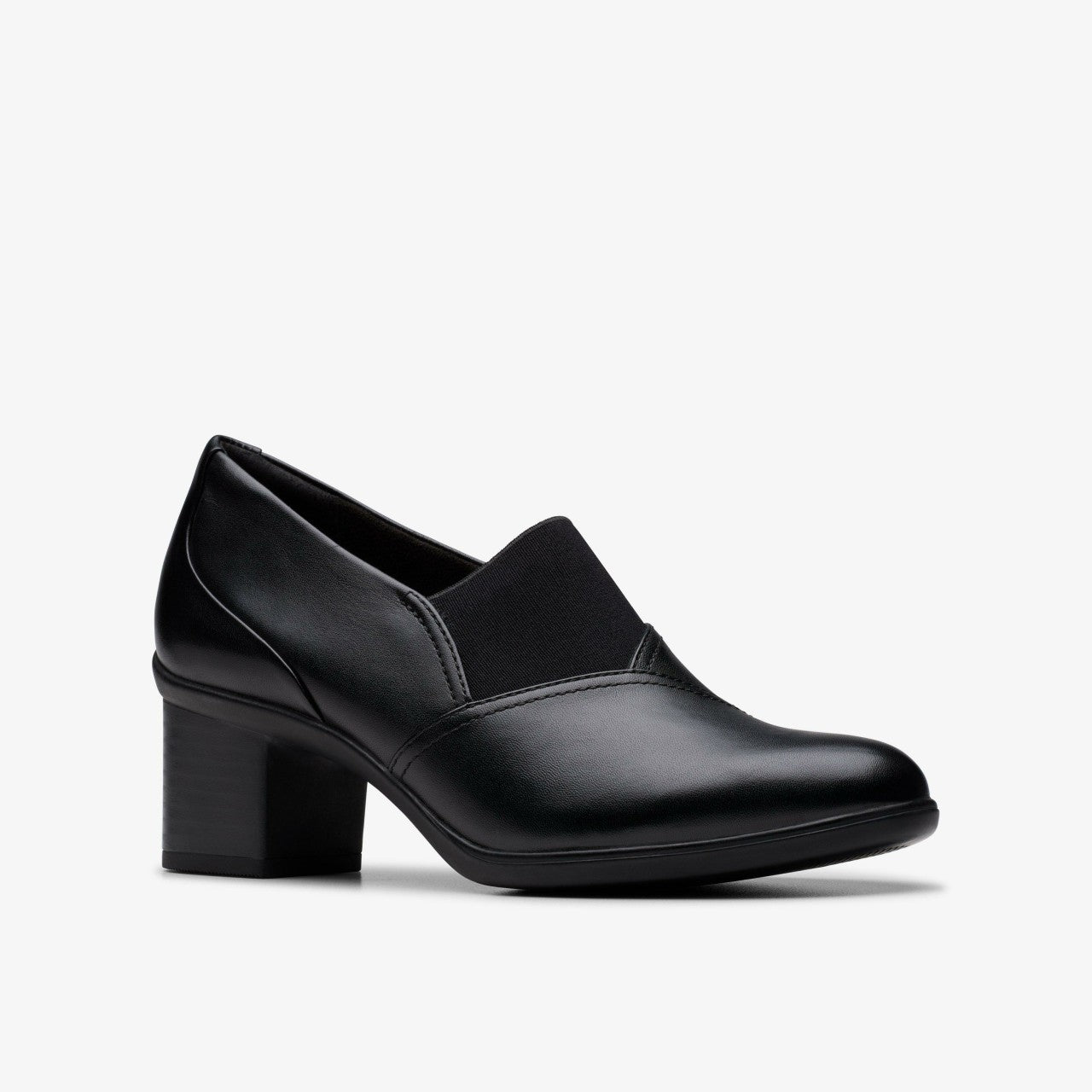 Shaya Tess Black Leather | Clarks for sale - Women