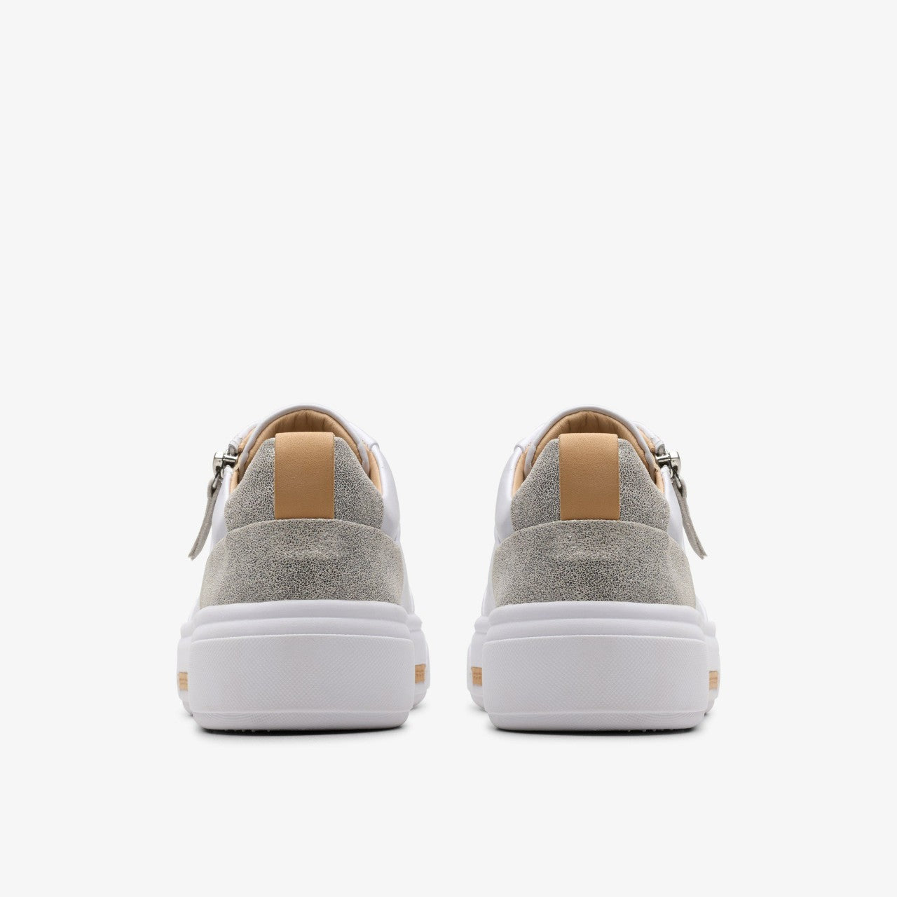 Hollyhock Zip Silver Combination Leather | Clarks outlet - Women