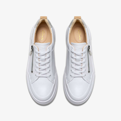 Hollyhock Zip Silver Combination Leather | Clarks outlet - Women