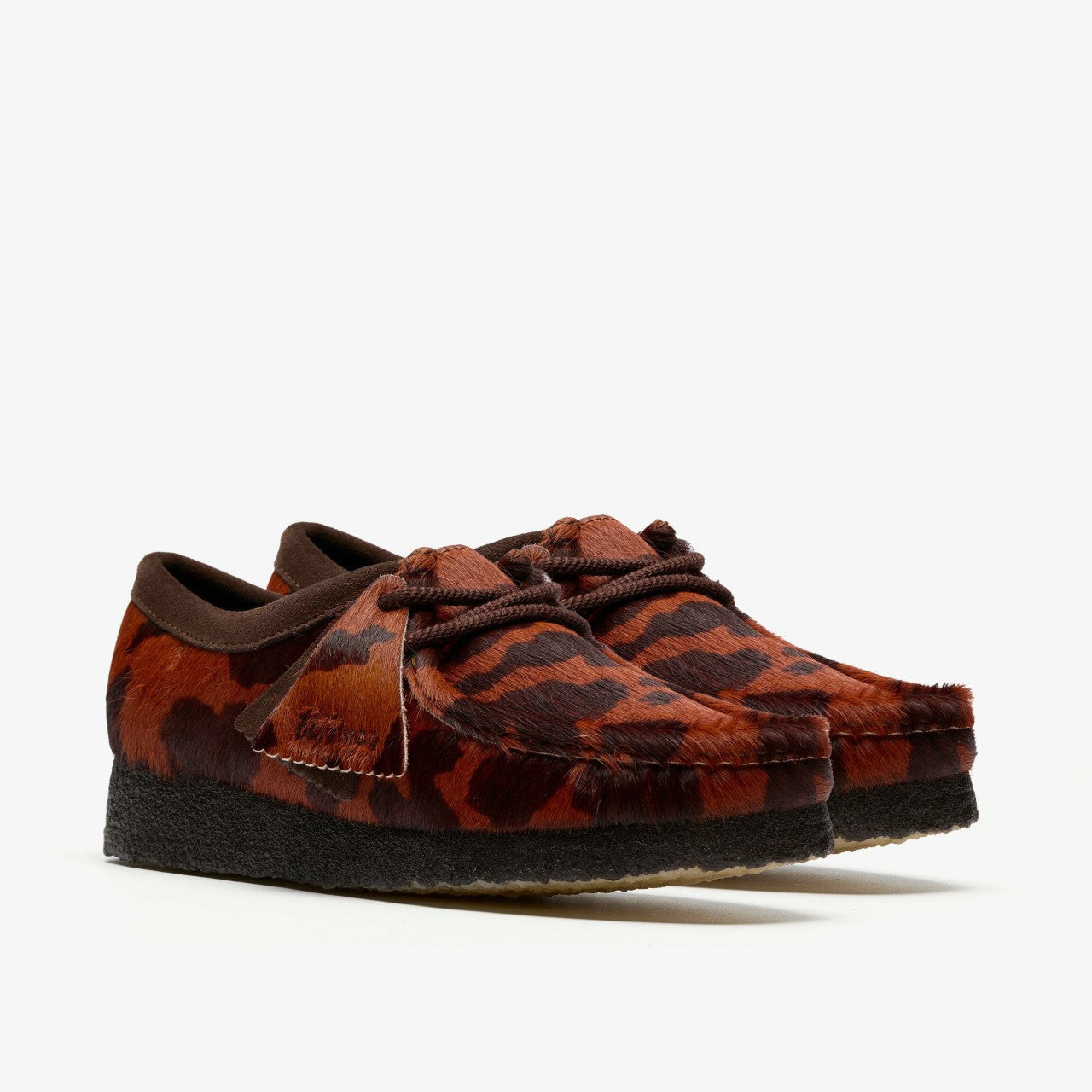 Wallabee Brown Cow Print | Clarks discount - Women