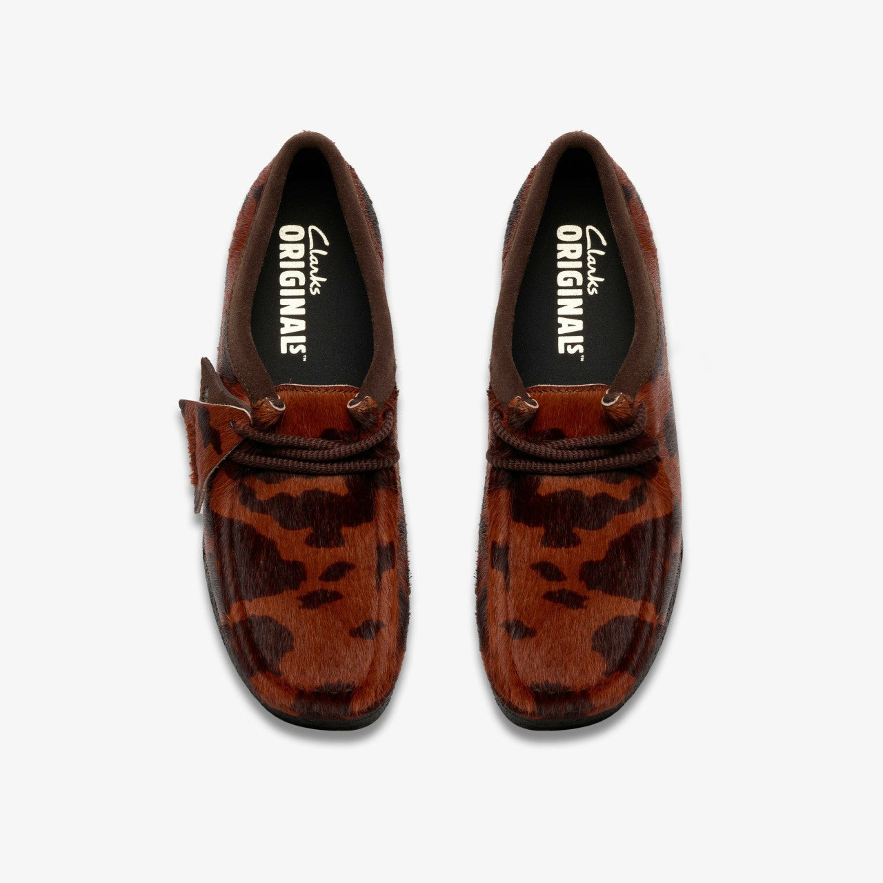 Wallabee Brown Cow Print | Clarks discount - Women