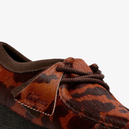 Wallabee Brown Cow Print | Clarks discount - Women
