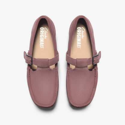 Wallabee T Bar Rose Brown Suede | Clarks online - Women