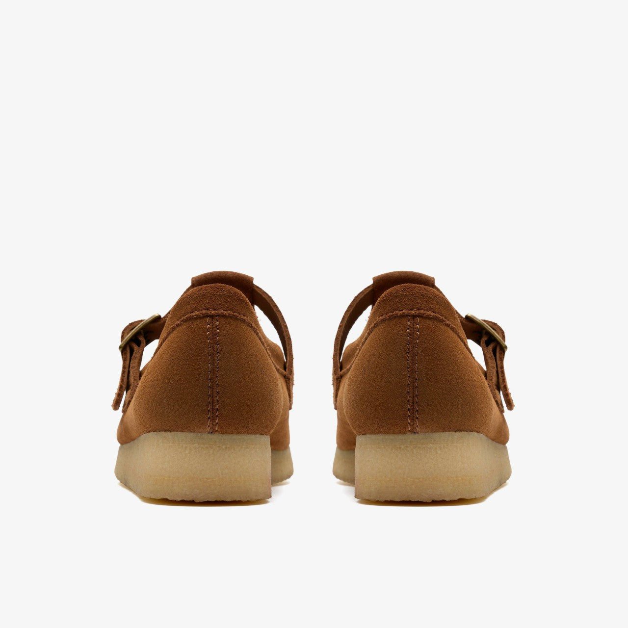 Wallabee T Bar Brown / Orange Suede | Clarks outlet - Women