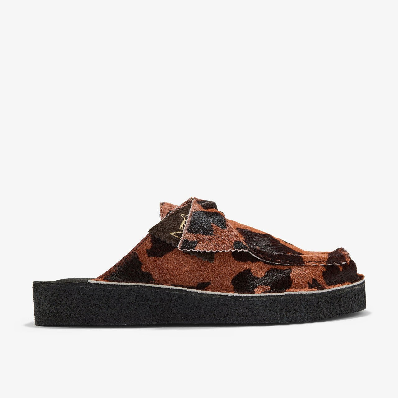 Desert Nomad Mule Brown Cow Print | Clarks on Sale - Women