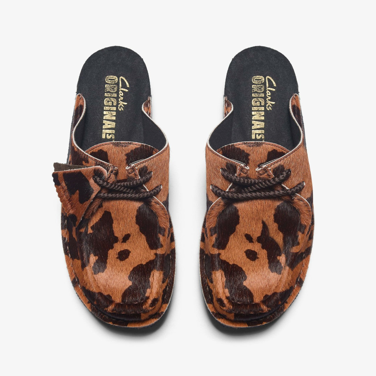 Desert Nomad Mule Brown Cow Print | Clarks on Sale - Women