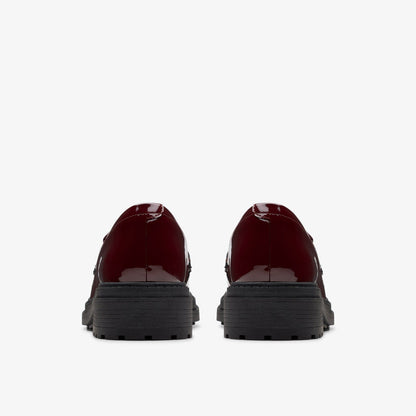 Orinoco 3 Edge Burgundy Patent | Clarks on Sale - Women