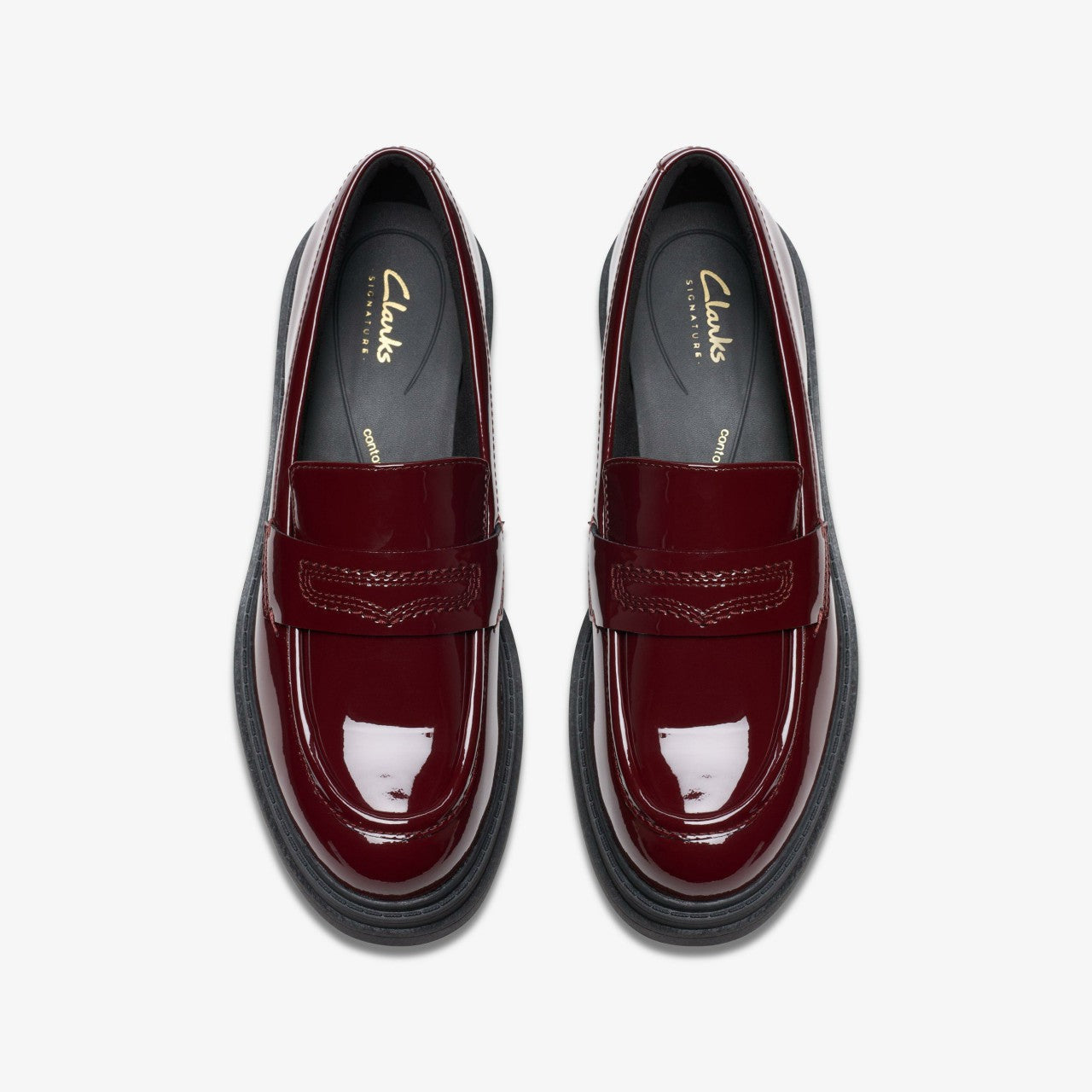 Orinoco 3 Edge Burgundy Patent | Clarks on Sale - Women