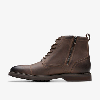 Aldwin Cap Brown Leather | Clarks for sale - Men