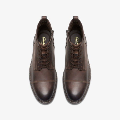 Aldwin Cap Brown Leather | Clarks for sale - Men