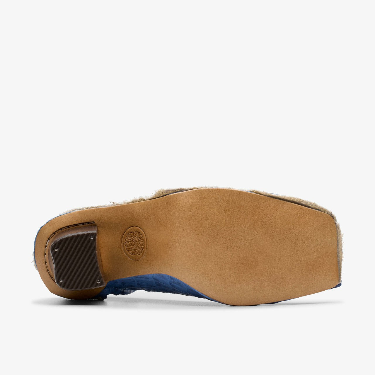 Martine Rose Heel Womens Blue Leather | Clarks on Sale - Women
