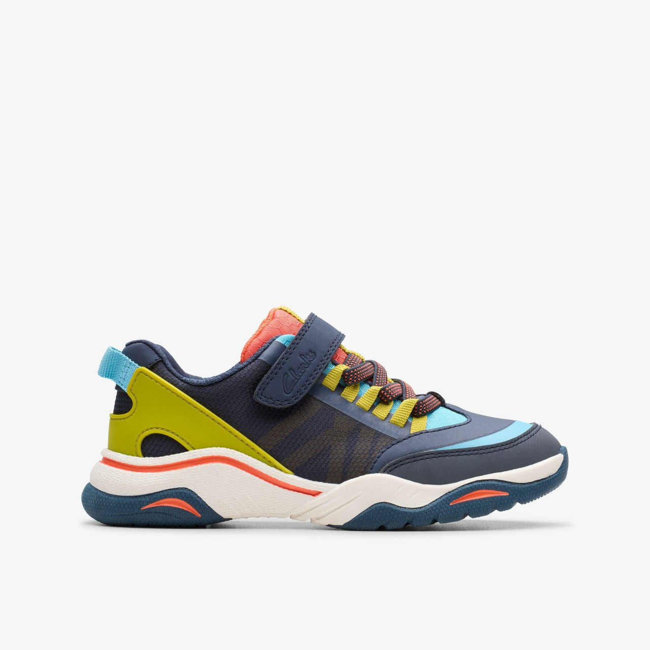 Feather Track Kid Navy Combination | Clarks for sale - Kids