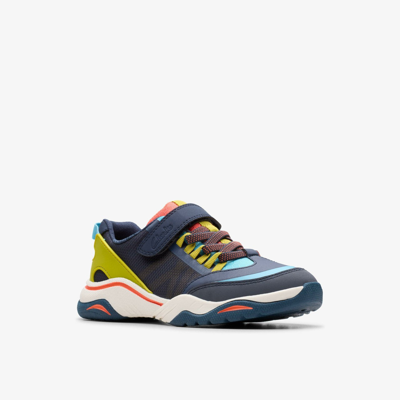 Feather Track Kid Navy Combination | Clarks for sale - Kids