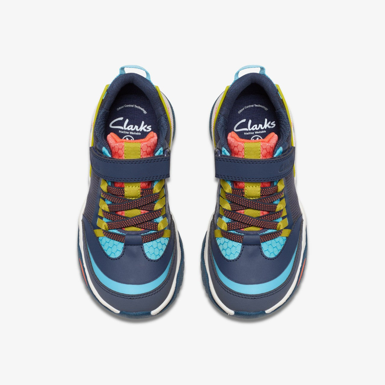 Feather Track Kid Navy Combination | Clarks for sale - Kids