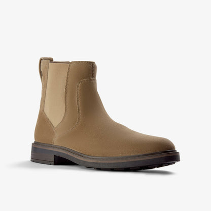 Newford Easy Dark Sand Suede | Clarks discount - Men