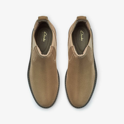 Newford Easy Dark Sand Suede | Clarks discount - Men