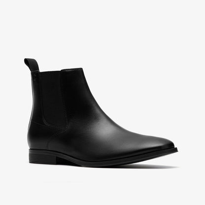 Paulton Easy Black Leather | Clarks on Sale - Men