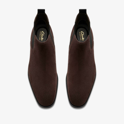 Paulton Easy Dark Brown Suede | Clarks for sale - Men