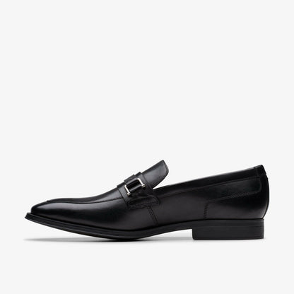 Paulton Lo Black Leather | Clarks discount - Men