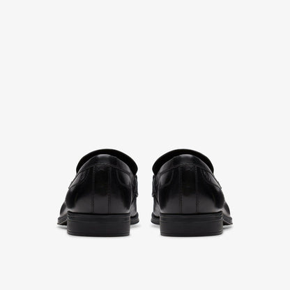 Paulton Lo Black Leather | Clarks discount - Men