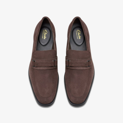 Paulton Lo Dark Brown Suede | Clarks online - Men