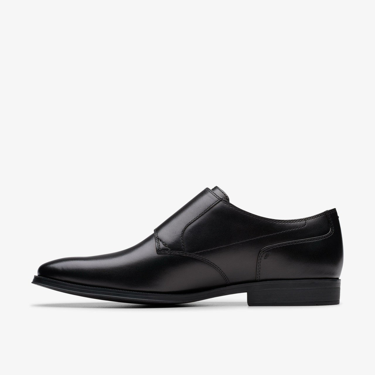 Paulton Monk Black Leather | Clarks outlet - Men