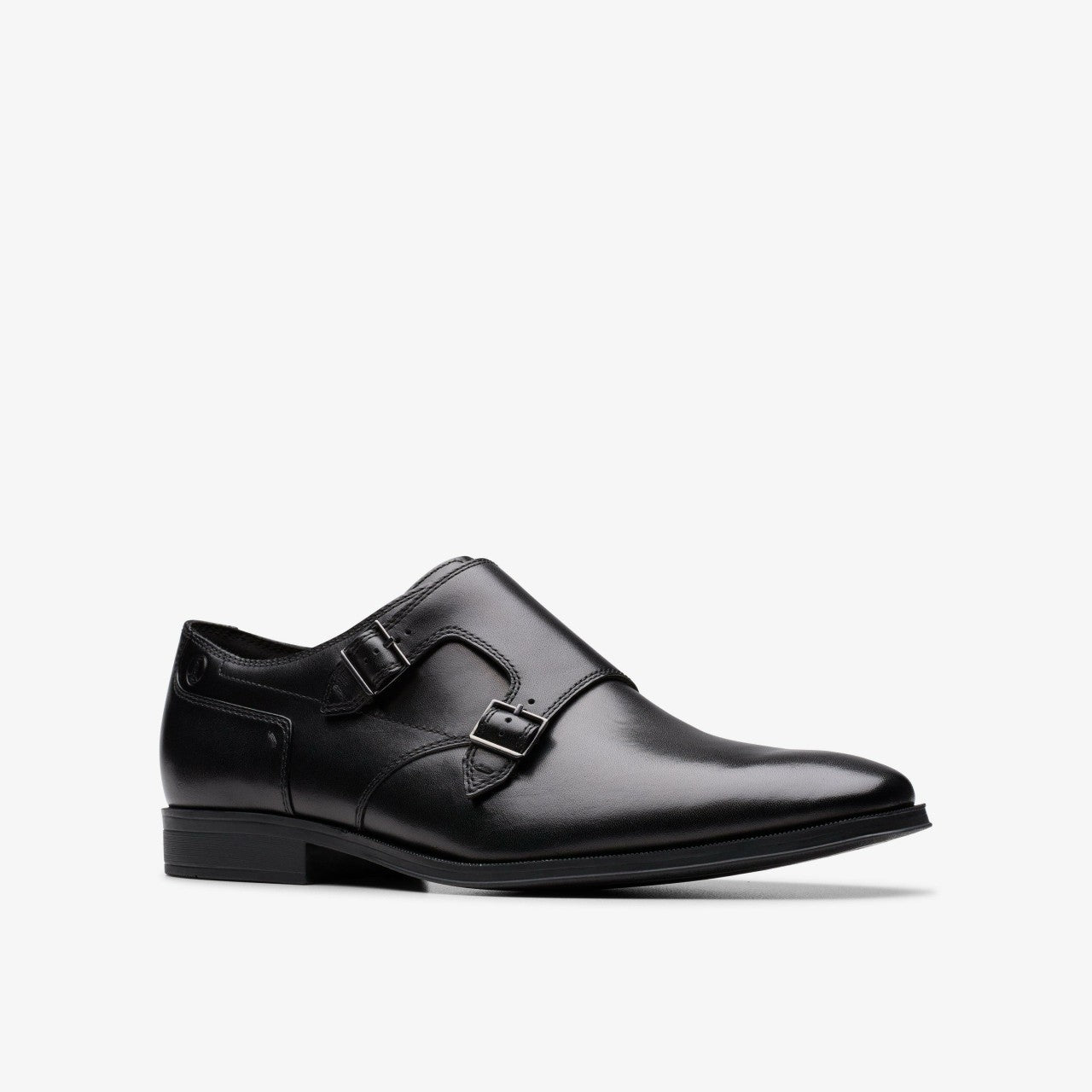 Paulton Monk Black Leather | Clarks outlet - Men