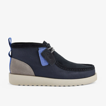 Wallabee FTR2 Boot Navy Combination | Clarks on Sale - Men