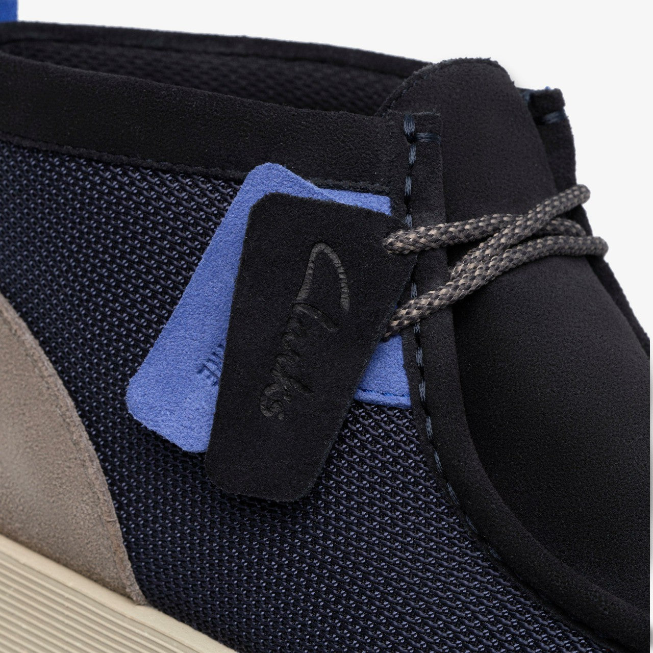Wallabee FTR2 Boot Navy Combination | Clarks on Sale - Men