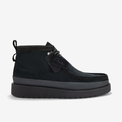 Wallabee FTR2 Hi Black Suede | Clarks Sale - Men