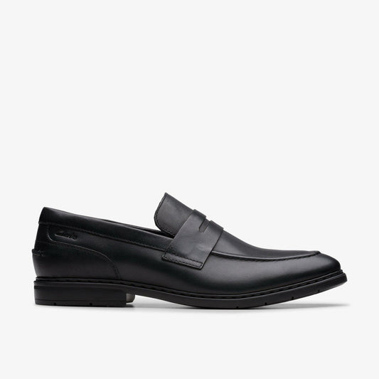 Banbury Lo Black Leather | Clarks outlet - Men