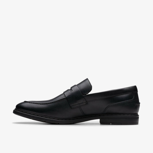 Banbury Lo Black Leather | Clarks outlet - Men