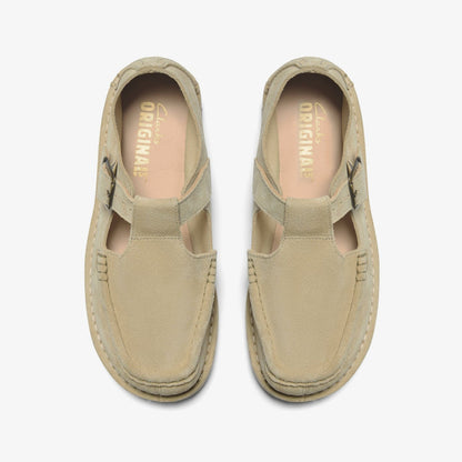 Nomad T Bar Maple Suede | Clarks outlet - Women