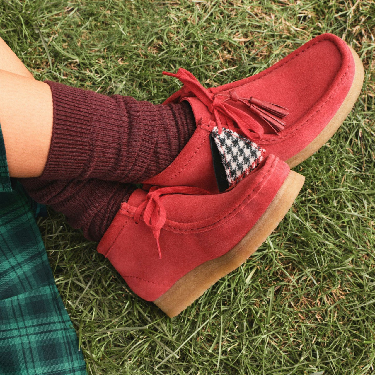 Wallabee Boot Red Suede | Clarks discount - Women