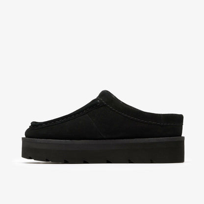 Meare Mule Black Suede Warmlined | Clarks online - Women
