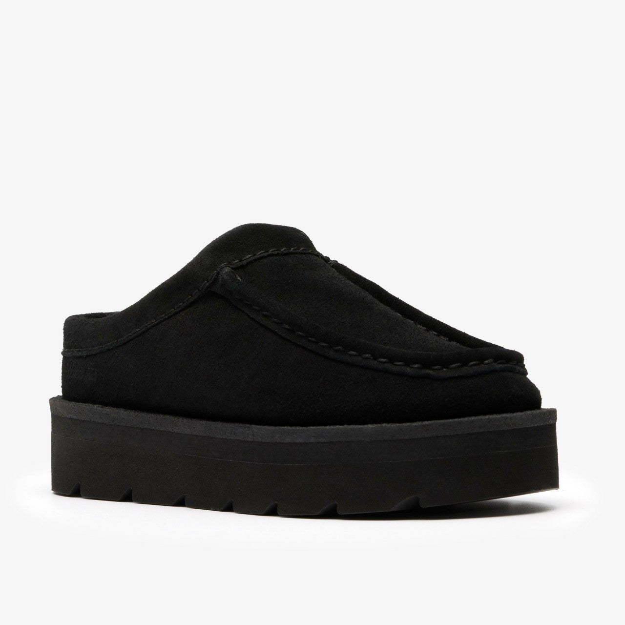 Meare Mule Black Suede Warmlined | Clarks online - Women