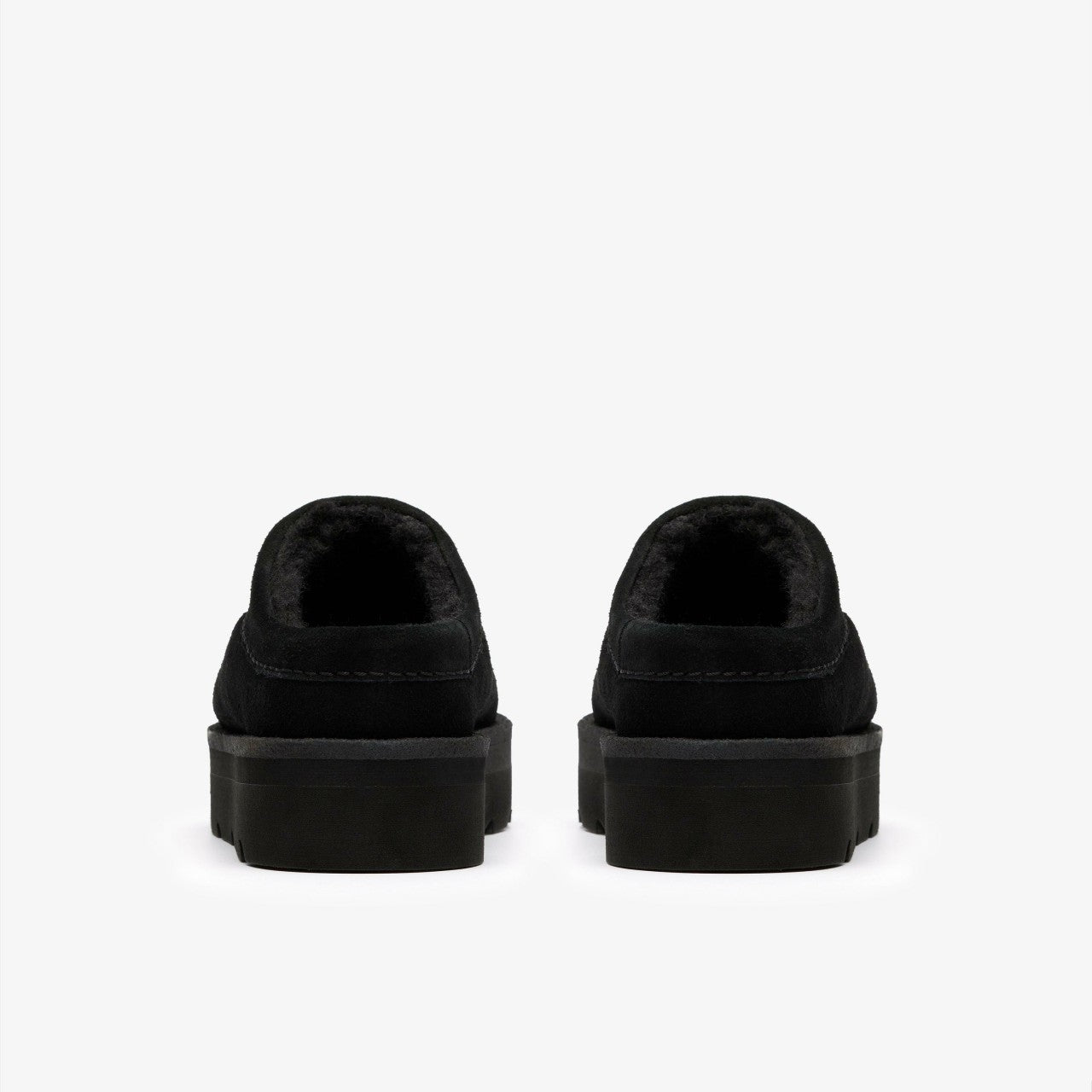 Meare Mule Black Suede Warmlined | Clarks online - Women