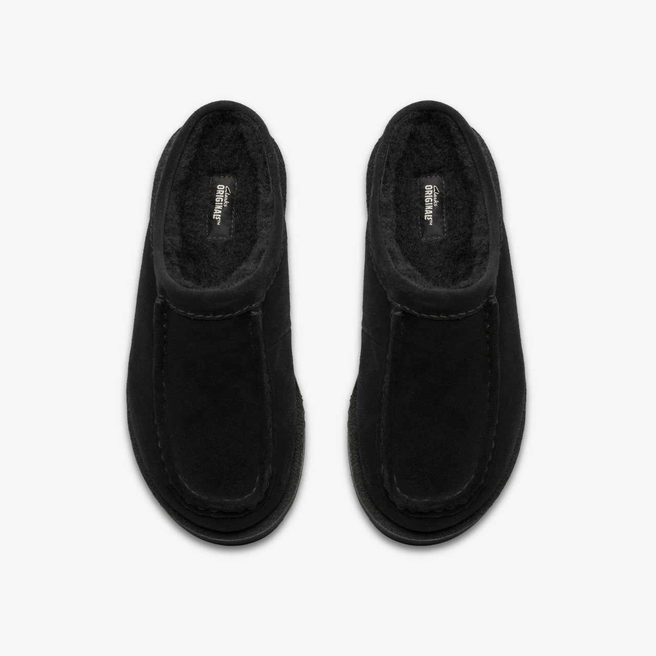 Meare Mule Black Suede Warmlined | Clarks online - Women